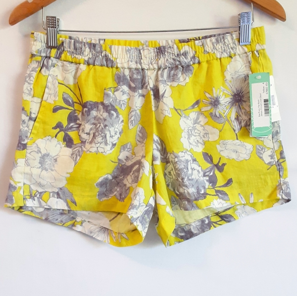 KUT from the kloth Linen Floral Pocket Shorts